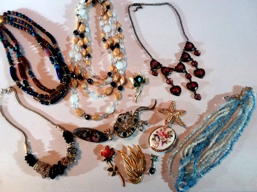 Brooch lot rose cat - brooch,